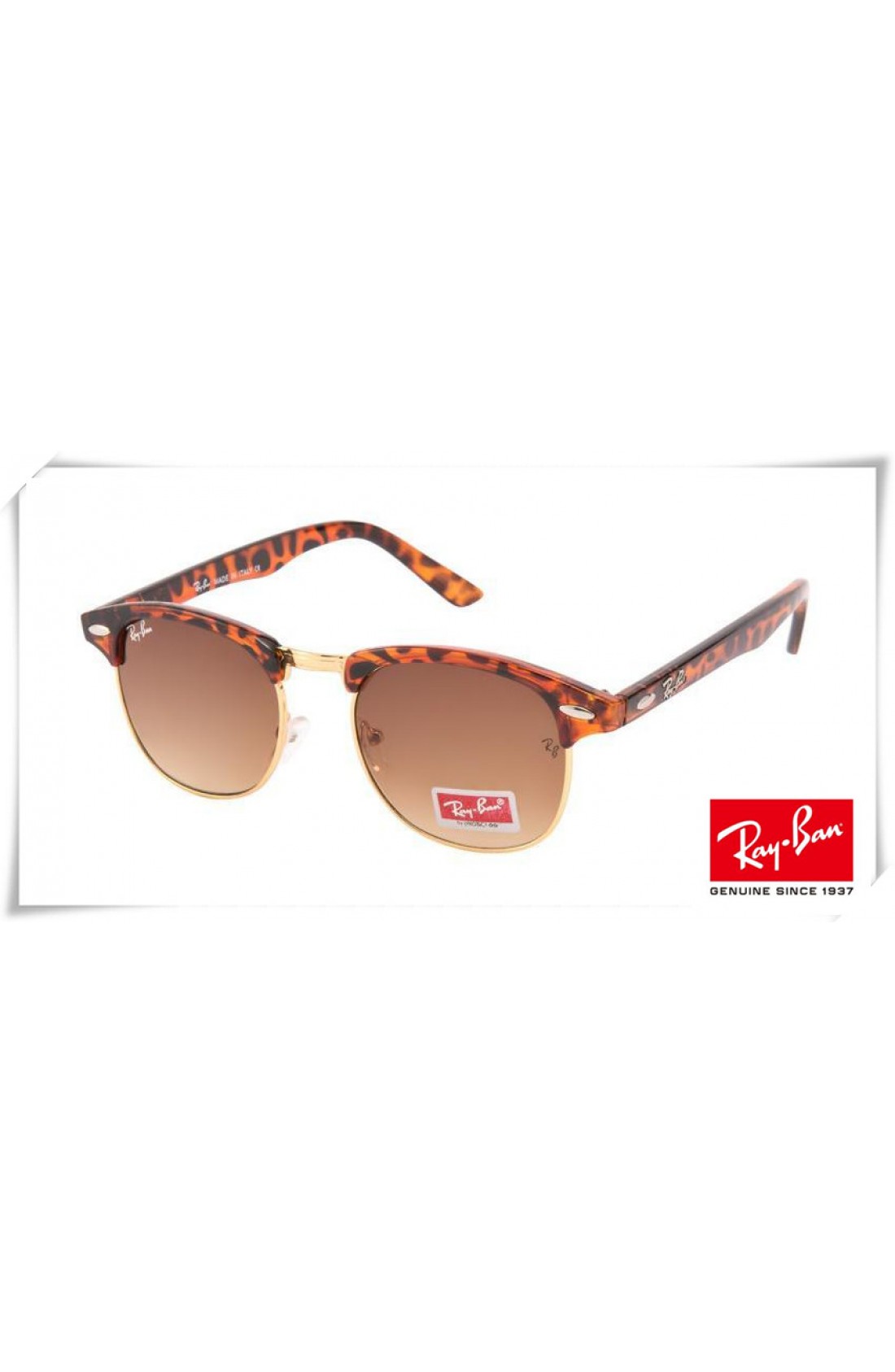 ray ban rb3016 classic clubmaster sunglasses
