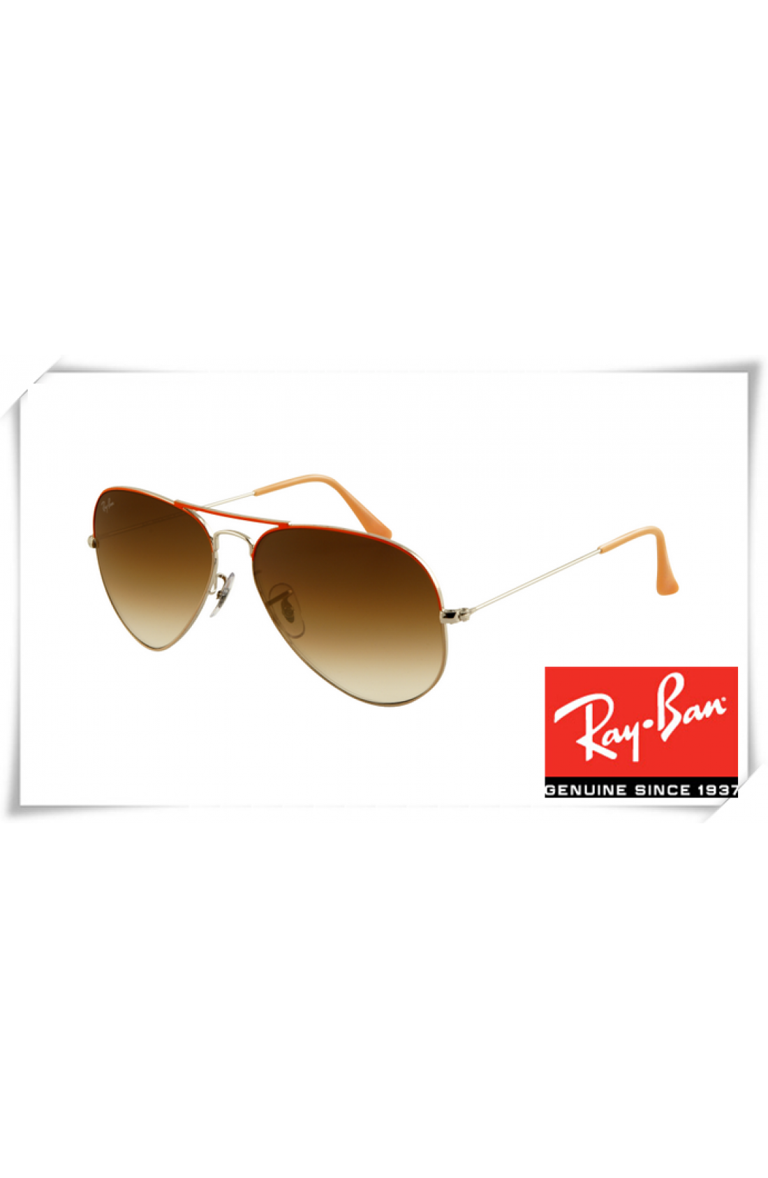 ray ban rb3025 brown gradient