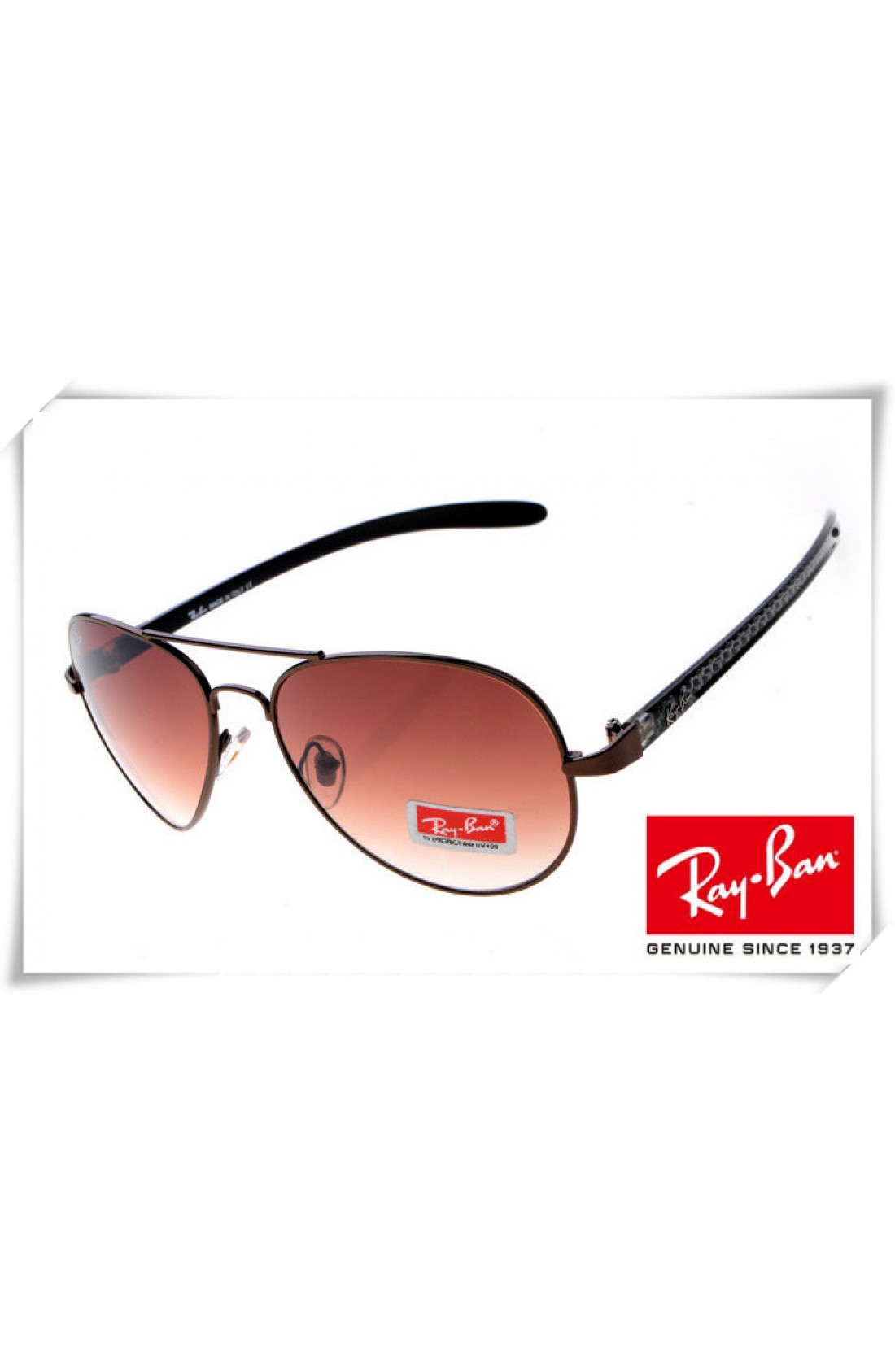 Replica Ray Ban Rb07 Aviator Tech Sunglasses Carbon Fibre Brown Black Frame Rose Brown Gradient Lens Outlet