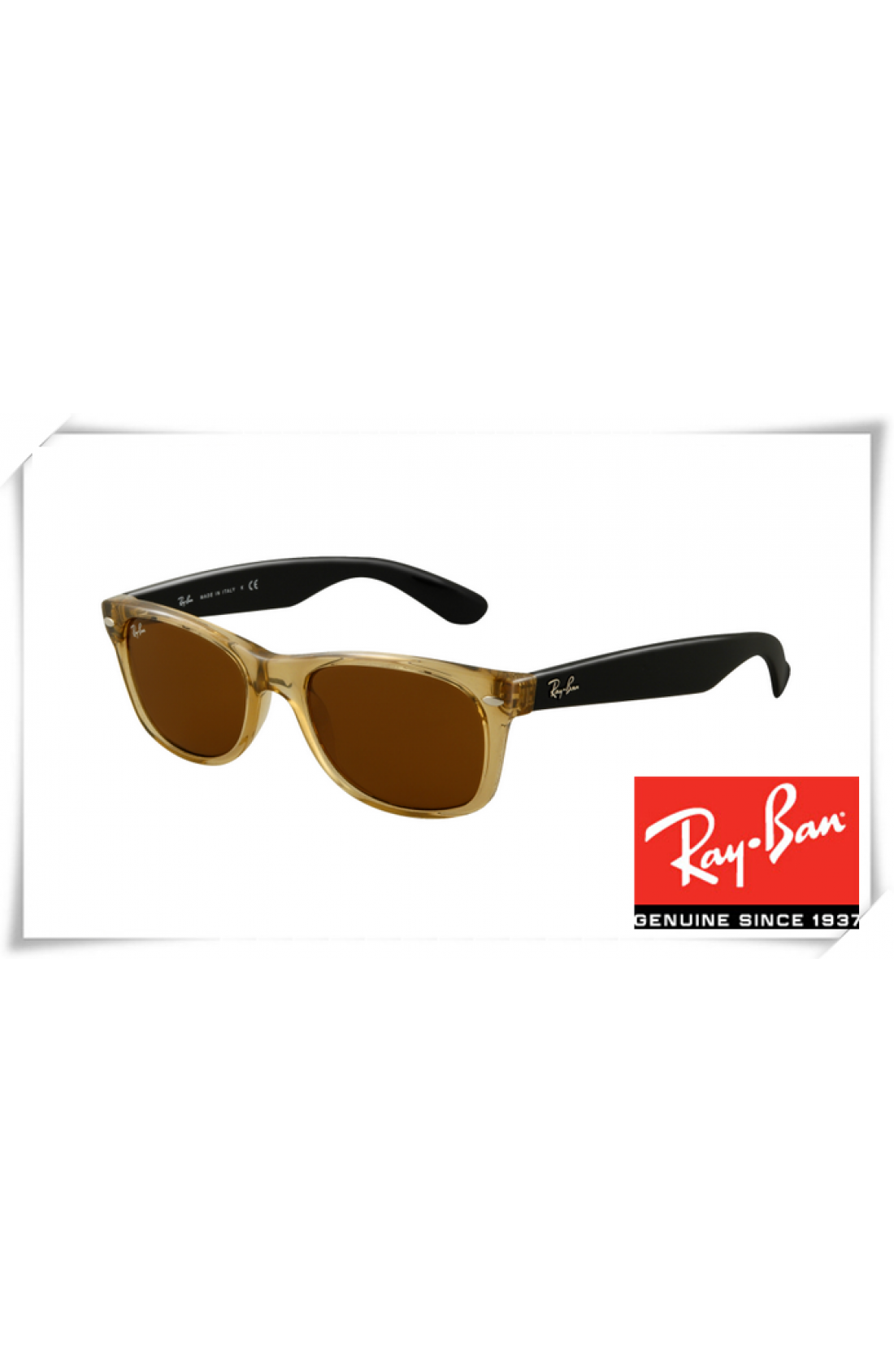 ray ban rb3475q sunglasses black frame beige crystal lens
