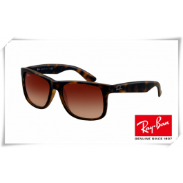 ray ban rb4165 justin sunglasses havana frame wine red gradient