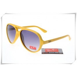 Replica Ray Ban RB4125 Cats 5000 Sunglasses Polishing Yellow Frame Grey  Gradient Lens
