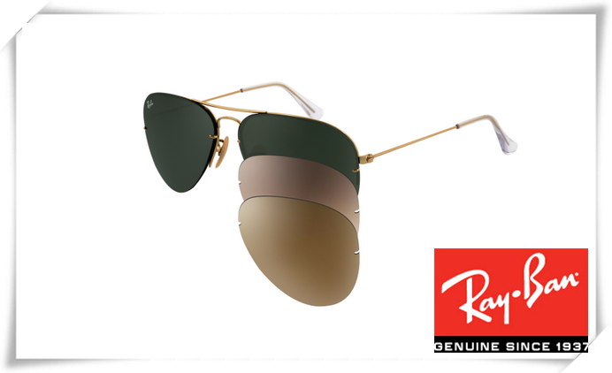 aviator flip out ray ban